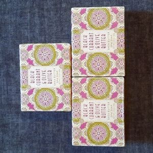 Black Currant Olive Shea Butter Spa Bath Bar Soap Set 10.5oz Cocoa Butter Bath